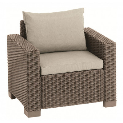 Keter zahradní křeslo California cappuccino (2ks), 82x72x68 cm